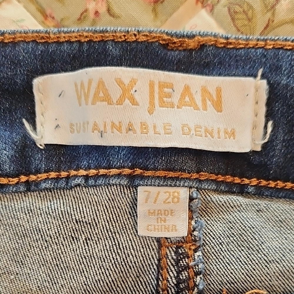 Wax Jean Women's  Blue Denim Jeans  Size 7/28 - Picture 3 of 6